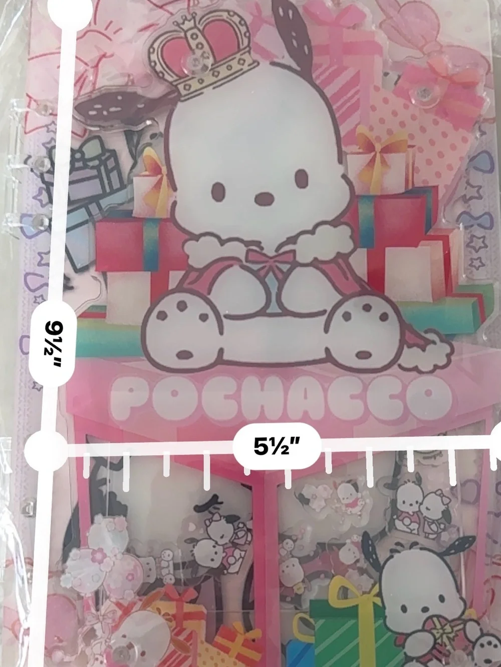 Pocha Pup Party Acrylic Shaker Journal